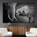 Elephant Family Wall Art Canvas, Framed Elephant Family by MyGreatCanvas | Canvas Wall Art Prints | Photo Prints & Wall Decor