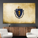 Massachusetts Flag Wall Art Canvas Print by MyGreatCanvas | Canvas Wall Art Prints | Photo Prints & Wall Decor