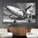 Vintage Airplane on Runway Canvas Print by MyGreatCanvas | Canvas Wall Art Prints | Photo Prints & Wall Decor
