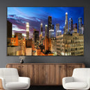 Los Angeles Night Wall Art Canvas Print