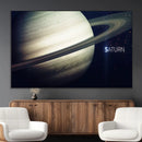 Framed Saturn Wall Art Canvas Print