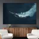 Swimmer Wall Art Canvas Print