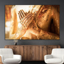Buddha Statue Hands Wall Art Canvas Print by MyGreatCanvas | Canvas Wall Art Prints | Photo Prints & Wall Decor
