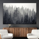 Misty Forest Canvas Wall Art – Monochrome Triptych Pine Tree by MyGreatCanvas | Canvas Wall Art Prints | Photo Prints & Wall Decor