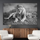King Forest Lion Wall Art Canvas Print – Framed Majestic by MyGreatCanvas | Canvas Wall Art Prints | Photo Prints & Wall Decor