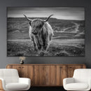 Fluffy Cattle Wall Art Print, Highland Cow Canvas, Framed by MyGreatCanvas | Canvas Wall Art Prints | Photo Prints & Wall Decor