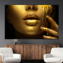 Gold and Women Wall Art Canvas Print by MyGreatCanvas | Canvas Wall Art Prints | Photo Prints & Wall Decor