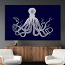 Blue Octopus Wall Art Canvas Print by MyGreatCanvas | Canvas Wall Art Prints | Photo Prints & Wall Decor