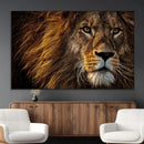 Mighty Lion Wall Art Canvas Print – Majestic Animal Portrait