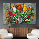Spoonful of Spices Cooking Wall Art Canvas Print - Vibrant by MyGreatCanvas | Canvas Wall Art Prints | Photo Prints & Wall Decor