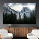 Wall Art Foggy Forest Landscape Canvas Print