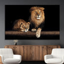 Lion Canvas Wall Art – Majestic Animal Print Artwork for by MyGreatCanvas | Canvas Wall Art Prints | Photo Prints & Wall Decor