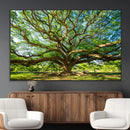 Majestic Oak Tree Wall Art – Serene Nature Canvas Print with