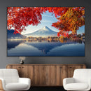 Mount Fuji Canvas Wall Art Japan Autumn Mountain Canvas