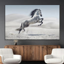 Prancing Horse Desert Large Wall Art Canvas Print – Majestic