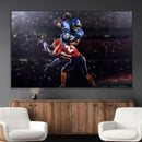 American Football Wall Art Canvas Print, Stadium Sport Wall