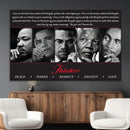 Thinker Quintet Canvas Wall Art – Martin, Obama, Malcolm X,
