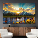 Grand Teton Park Sunrise Wall Art – Vibrant Landscape Canvas by MyGreatCanvas | Canvas Wall Art Prints | Photo Prints & Wall Decor