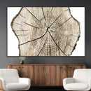 Abstract Wood Tree Ring Wall Art - Ready to Hang Minimalist