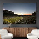 Oregon Ducks Football Team Print - Eugene Autzen Stadium