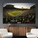 Oregon Stadium Canvas Wall Art - Captivating Game Day Scene
