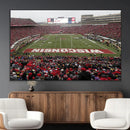 Wisconsin Badgers Team Print Canvas - Madison Camp Randall