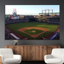 Colorado Rockies Coors Field Wall Art Canvas Print - MLB