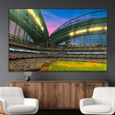 Milwaukee Brewers Baseball Team Print Canvas- American