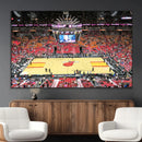 Miami Heat Basketball Team Print Wall Art- Kaseya Center by MyGreatCanvas | Canvas Wall Art Prints | Photo Prints & Wall Decor