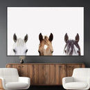 Horse Prints Set, Set of 3 Horse Wall Art, Horses Portraits, by MyGreatCanvas | Canvas Wall Art Prints | Photo Prints & Wall Decor