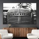 Vintage Farmall Tractor Wall Art Canvas Print, Rustic