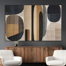 Wabi Sabi Canvas Print - Geometric Abstract Wall Art Canvas
