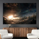 Avengers Planet Wall Art Canvas Print