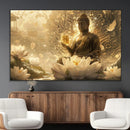 Golden Buddha Wall Art | Yoga Room Decor and Meditation Room by MyGreatCanvas | Canvas Wall Art Prints | Photo Prints & Wall Decor