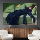 Decadent Girl by Ramon Casas Wall Art Canvas Print, Framed