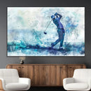 Golf Swing Wall Art Canvas Print - Sports-Inspired by MyGreatCanvas | Canvas Wall Art Prints | Photo Prints & Wall Decor
