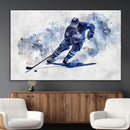 Hockey Player Wall Art Canvas Print - Sports-Inspired