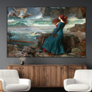 Miranda by the Shore Wall Art Canvas Print – Tempest Scene by MyGreatCanvas | Canvas Wall Art Prints | Photo Prints & Wall Decor