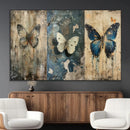 Butterfly Wall Art Trio | Vintage Butterfly Canvas Print | by MyGreatCanvas | Canvas Wall Art Prints | Photo Prints & Wall Decor