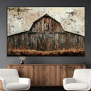 Rustic Barn Wall Art | Farmhouse Wall Decor Canvas Print |
