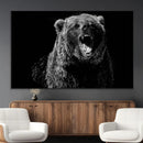 Bear Canvas Print | Wildlife Wall Art for Cabin Decor |