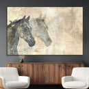 Abstract Horse Canvas Print | Modern Farmhouse Wall Art |