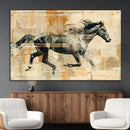 Chines Style Running Horse Western Wall Art | Farmhouse Wall