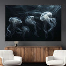 Jellyfish Wall Art Canvas Print, Elegant Wall Decor