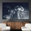 Jellyfish Wall Art Canvas Print, Modern Abstract Jellyfish