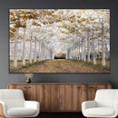 Forest Grove Wall Art | Serene Pathway Canvas Print | Ready