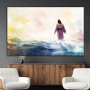 Watercolor Jesus Walking on Water Canvas Print, Christian by MyGreatCanvas | Canvas Wall Art Prints | Photo Prints & Wall Decor
