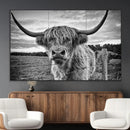 Scottish Highland Cow Wall Art Canvas Print | Ready to Hang