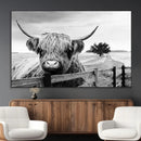 Scottish Highland Cow Wall Art | Rustic Farmhouse Décor |