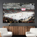Lausanne Arena Ice Hockey Stadium Wall Art Canvas Print,